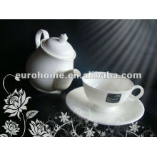white porcelain teapot set for tea house